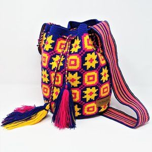 Wayuu Mochila Bag from Colombia, La Guajira